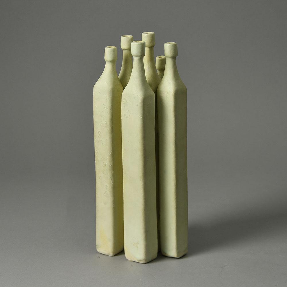 Ingeborg and Bruno Asshoff, Germany, unique stoneware sculptural vessel G9251 - Freeforms