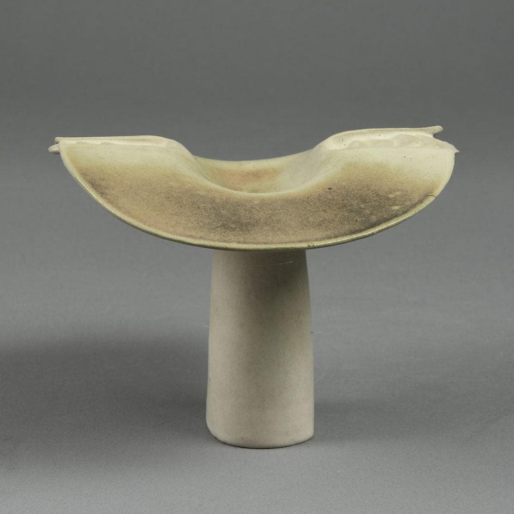 Ingeborg and Bruno Asshoff, stoneware vase with white and brown glaze F8147 - Freeforms
