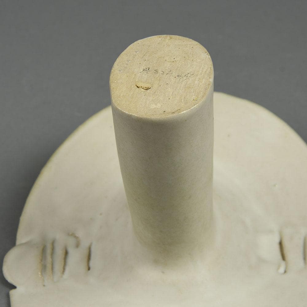 Ingeborg and Bruno Asshoff, stoneware vase with white and brown glaze F8147 - Freeforms