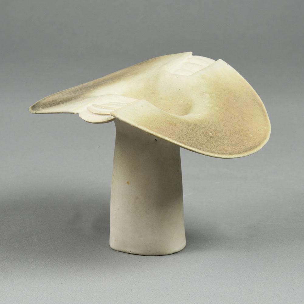 Ingeborg and Bruno Asshoff, stoneware vase with white and brown glaze F8147 - Freeforms