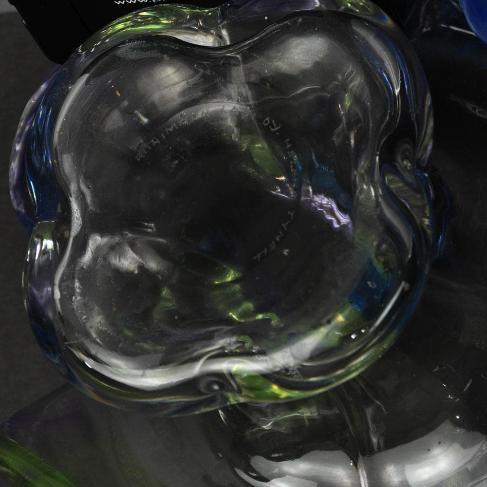 Iridescent glass vase by Helena Tynell for Riihimaen Lasi Oy N7953 - Freeforms