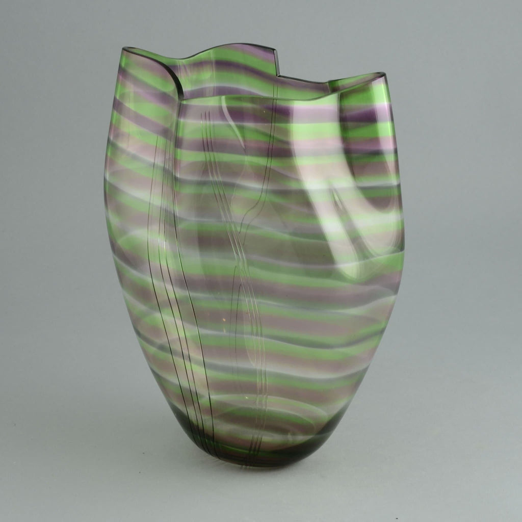 Irregular glass vase by Gunnar Cyrén for Orrefors N1033 - Freeforms