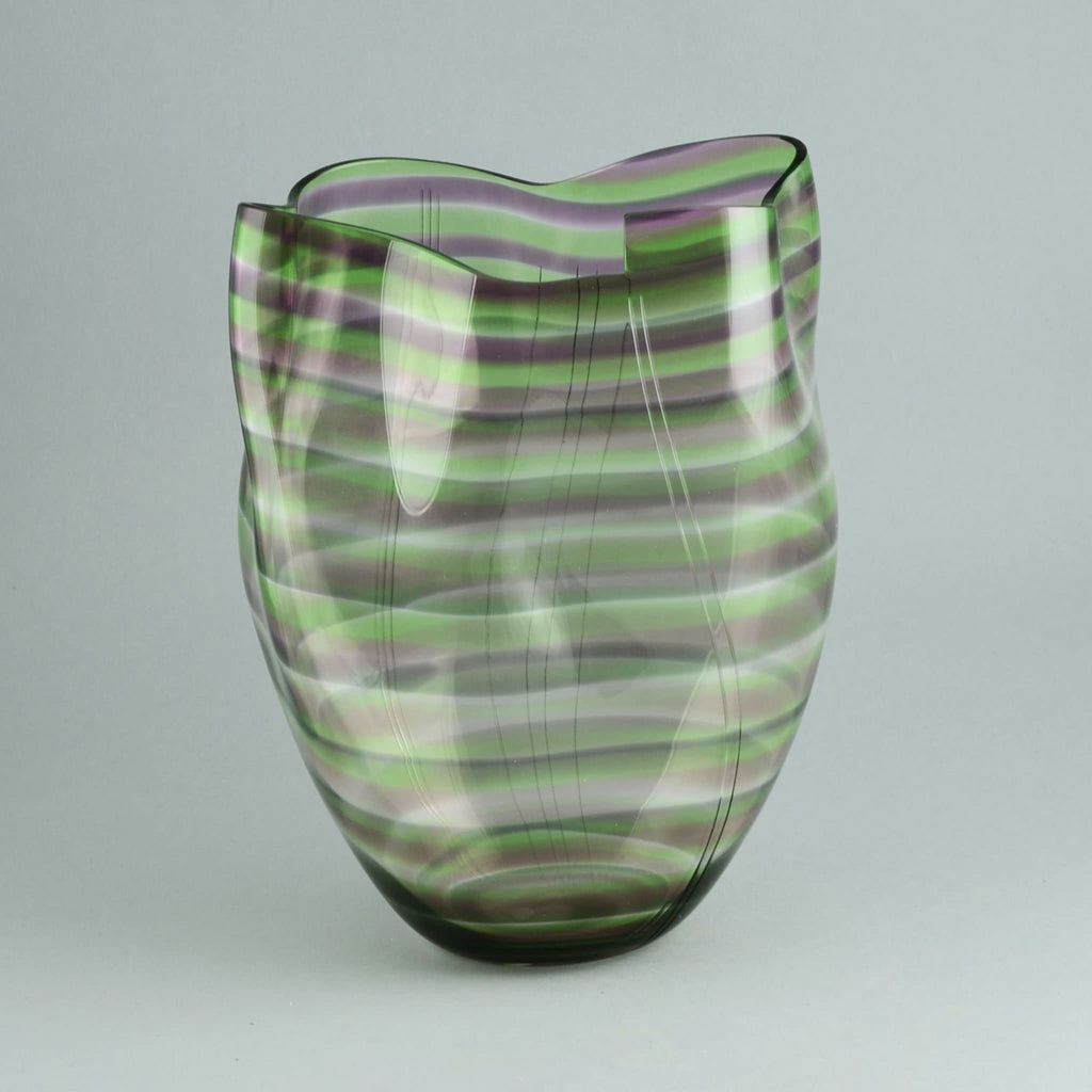 Irregular glass vase by Gunnar Cyrén for Orrefors N1033 - Freeforms