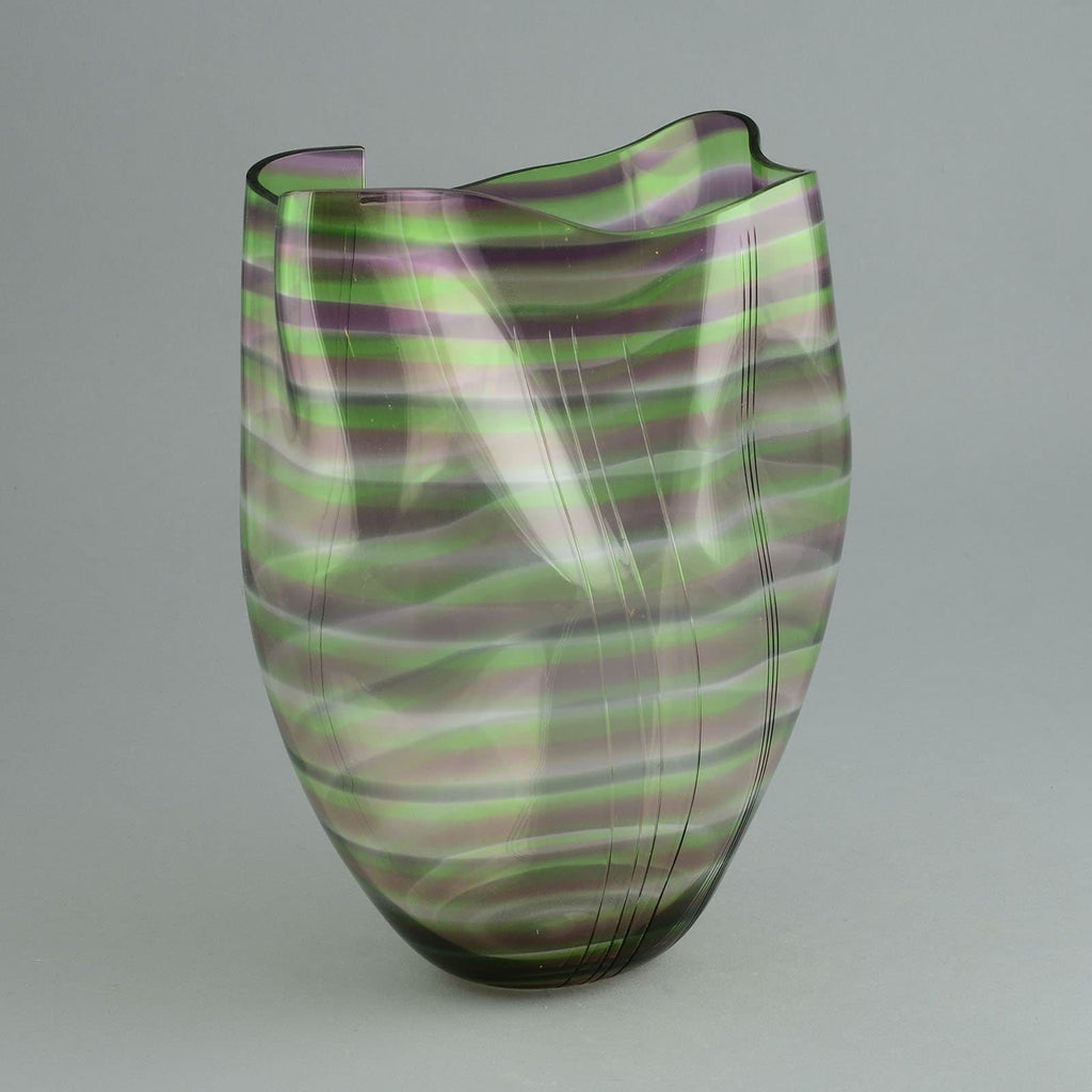 Irregular glass vase by Gunnar Cyrén for Orrefors N1033 - Freeforms