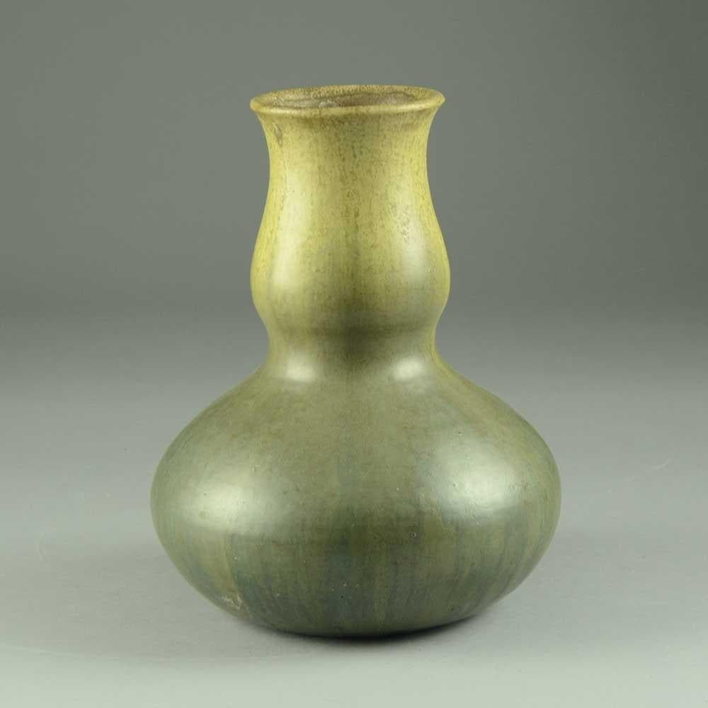 Jamioulx, Belgium, vase with matte olive glaze B4016 - Freeforms