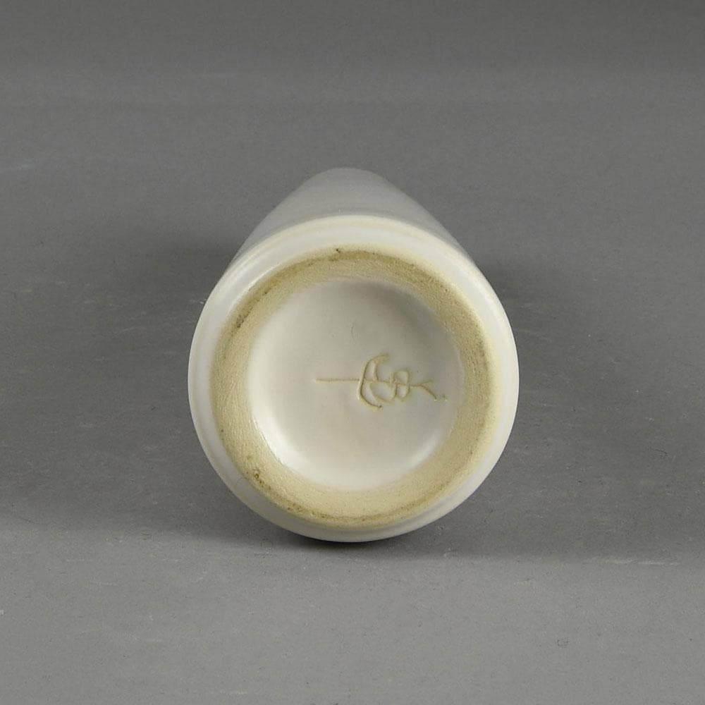 Jan Bontjes van Beek, Germany, tall conical vase with matte white glaze F8039 - Freeforms