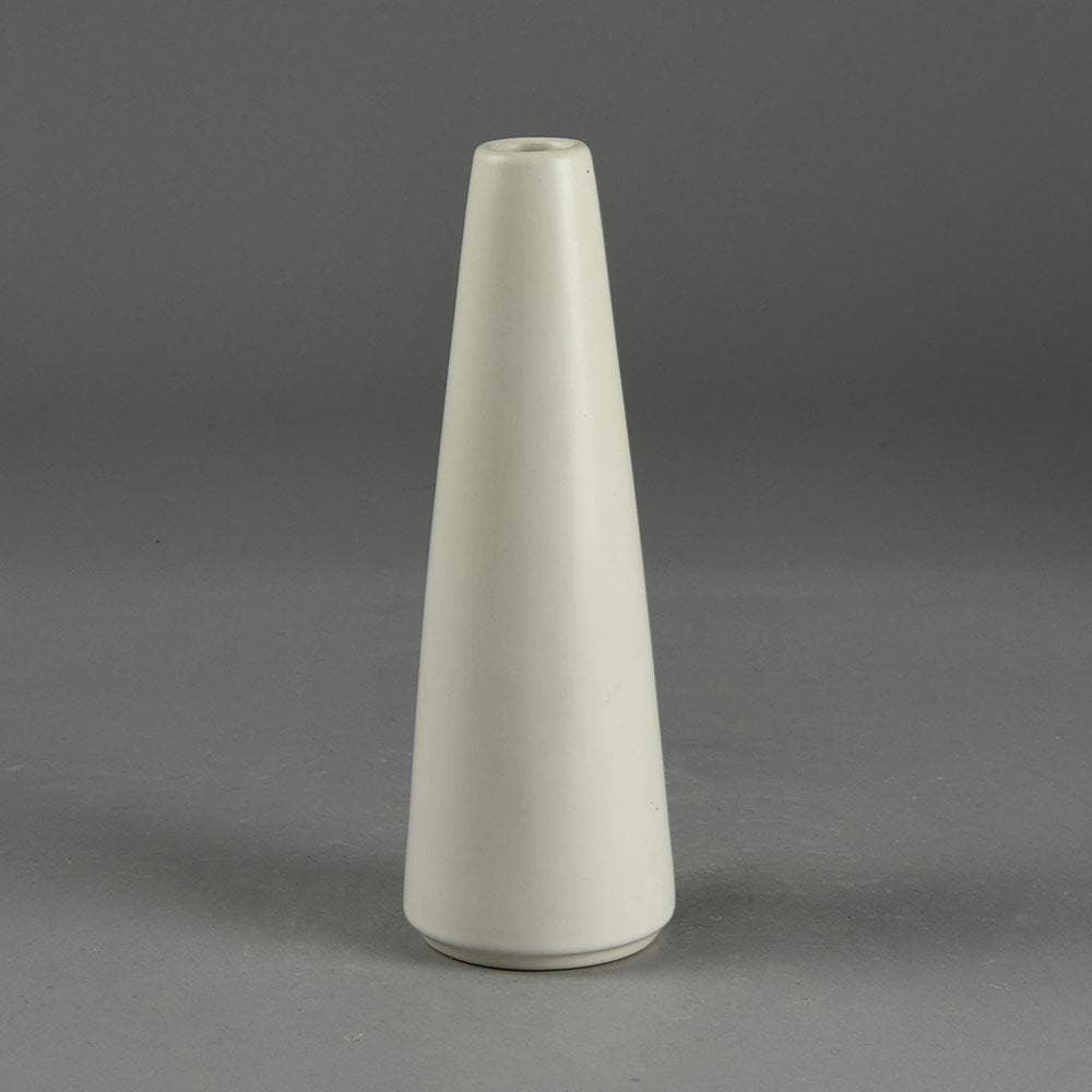 Jan Bontjes van Beek, Germany, tall conical vase with matte white glaze F8039 - Freeforms