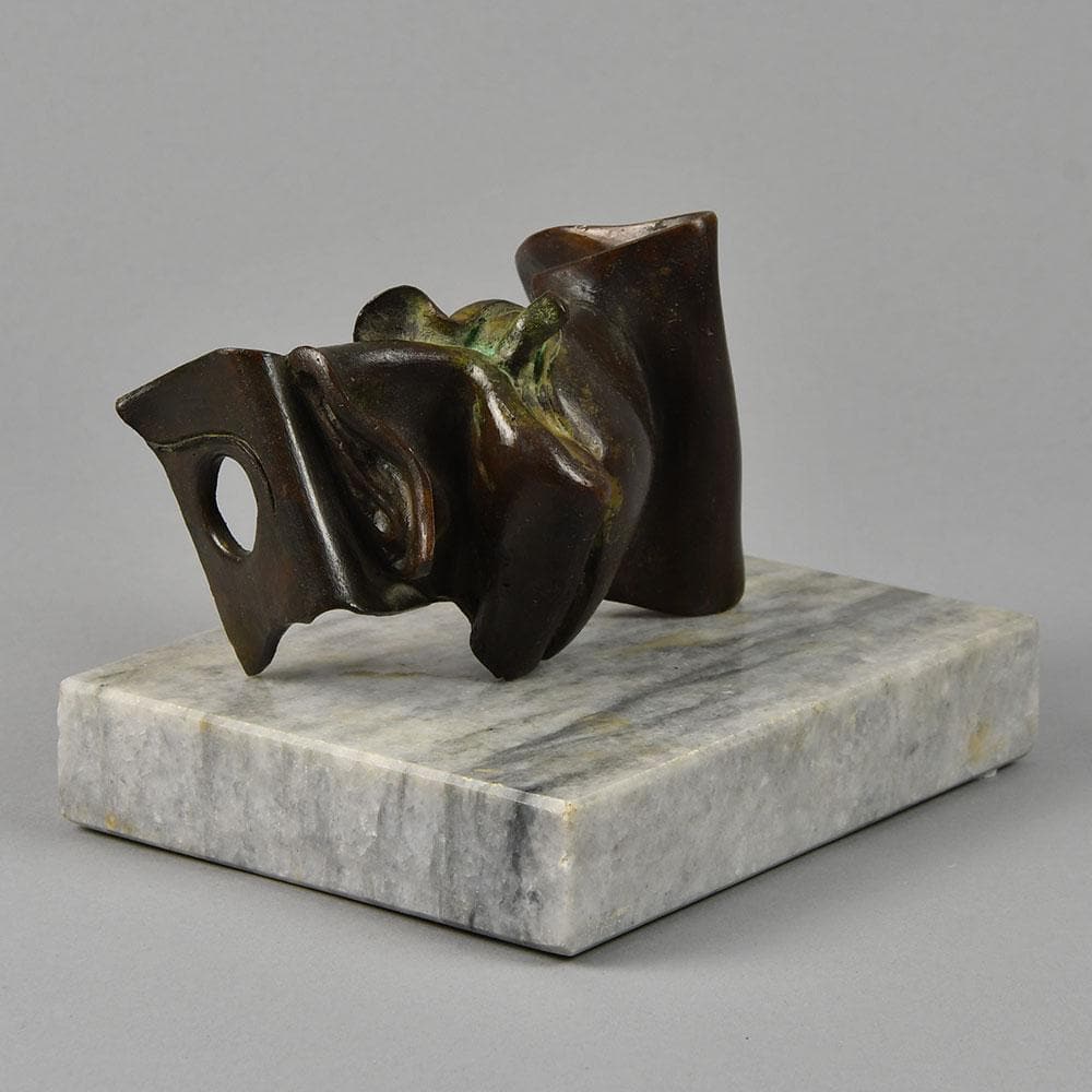 Jørgen Haugen Sørensen, "Object" in bronze with marble base F8297 - Freeforms