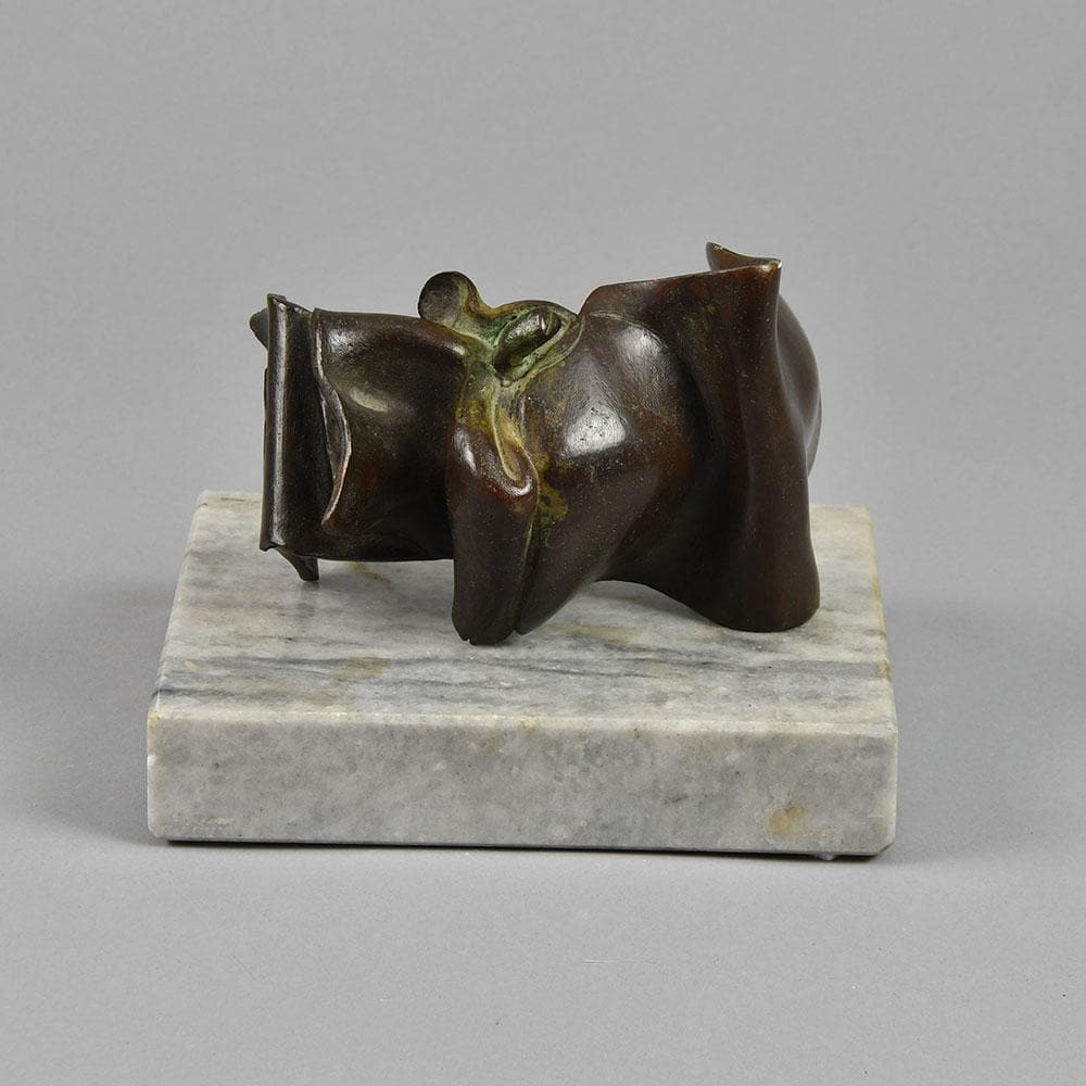 Jørgen Haugen Sørensen, "Object" in bronze with marble base F8297 - Freeforms