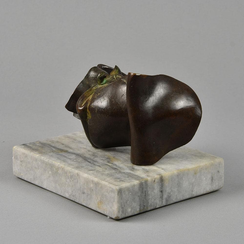 Jørgen Haugen Sørensen, "Object" in bronze with marble base F8297 - Freeforms