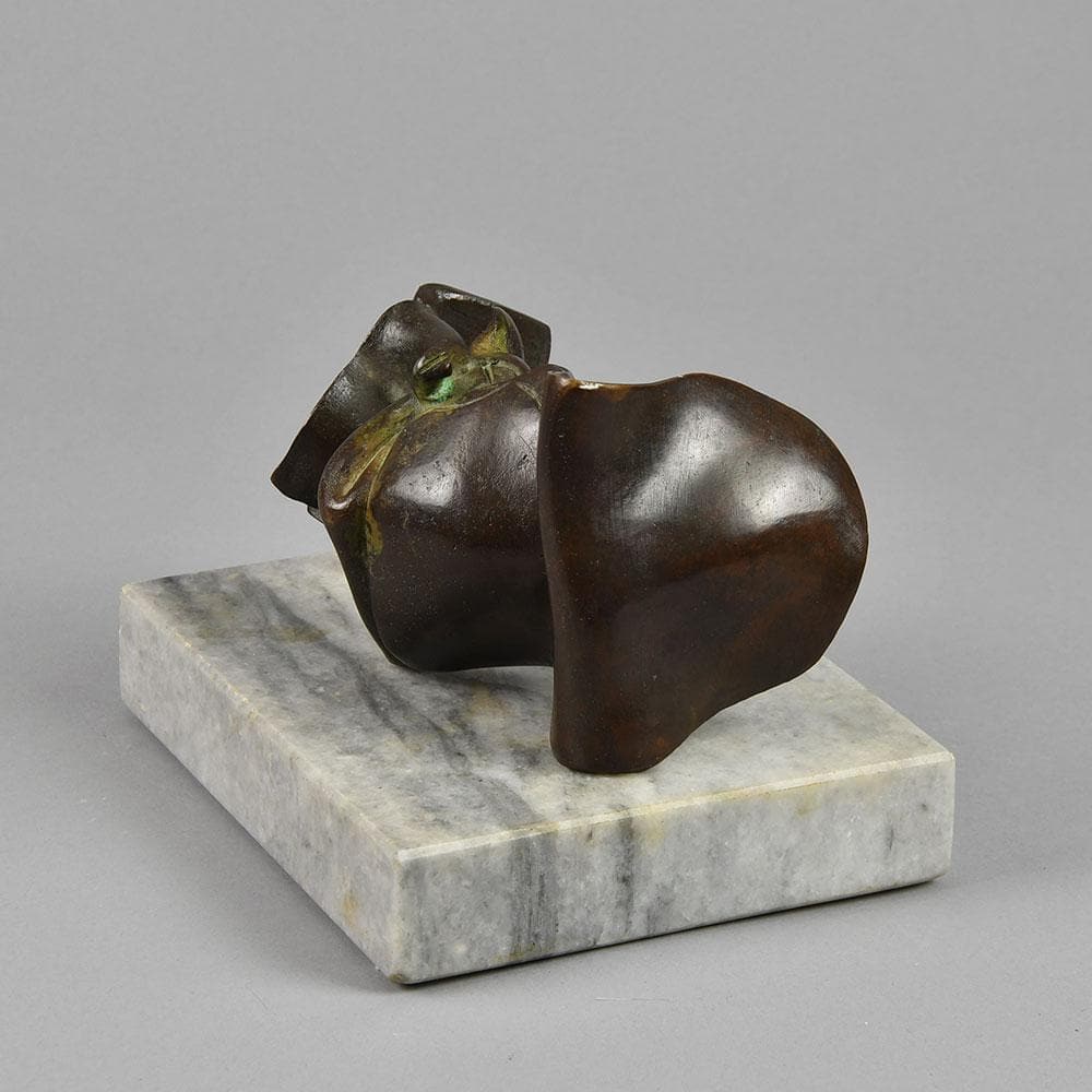 Jørgen Haugen Sørensen, "Object" in bronze with marble base F8297 - Freeforms