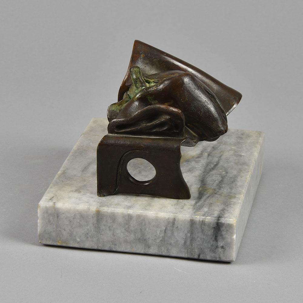 Jørgen Haugen Sørensen, "Object" in bronze with marble base F8297 - Freeforms
