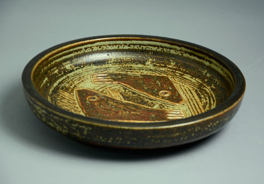 Jørgen Mogensen for Royal Copenhagen large bowl with Sung glaze N9843 - Freeforms