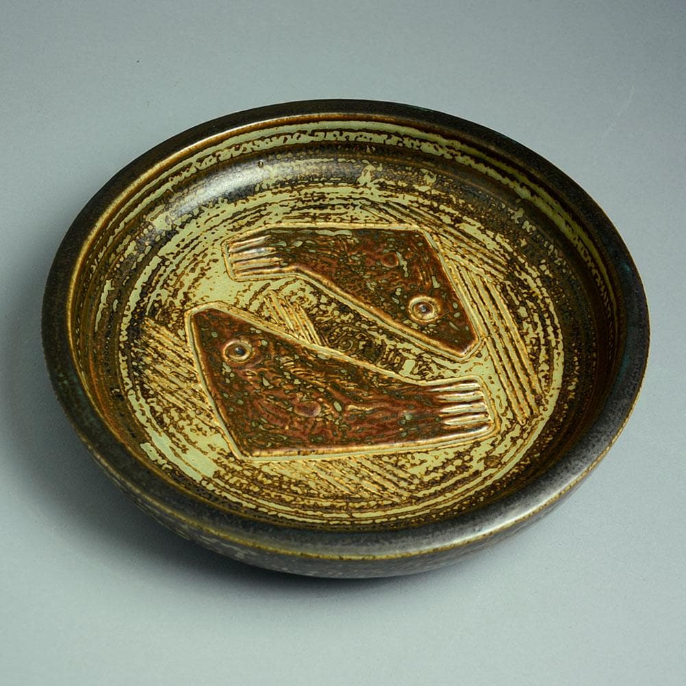 Jørgen Mogensen for Royal Copenhagen large bowl with Sung glaze N9843 - Freeforms