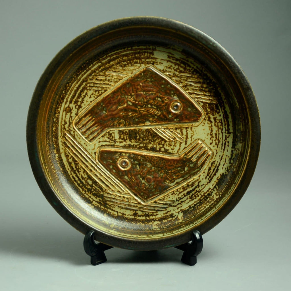 Jørgen Mogensen for Royal Copenhagen large bowl with Sung glaze N9843 - Freeforms