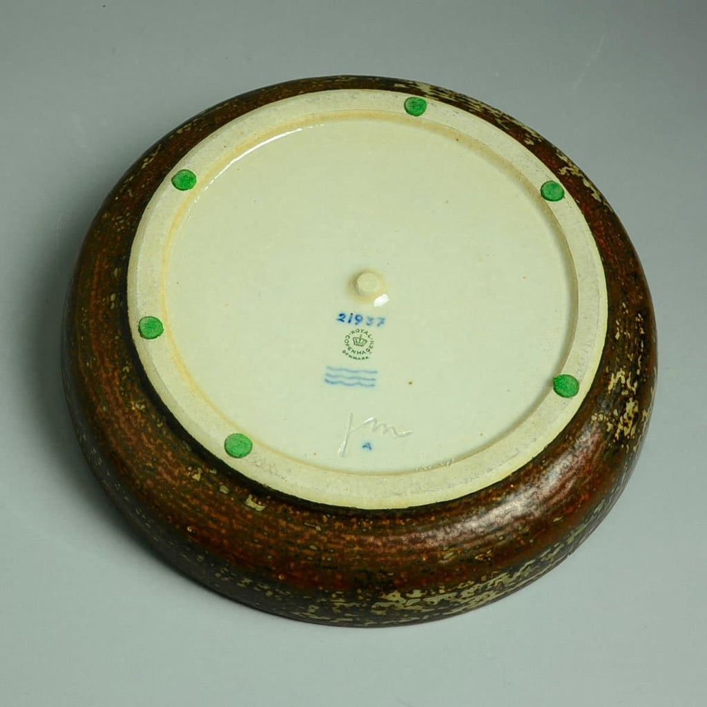 Jørgen Mogensen for Royal Copenhagen large bowl with Sung glaze N9843 - Freeforms