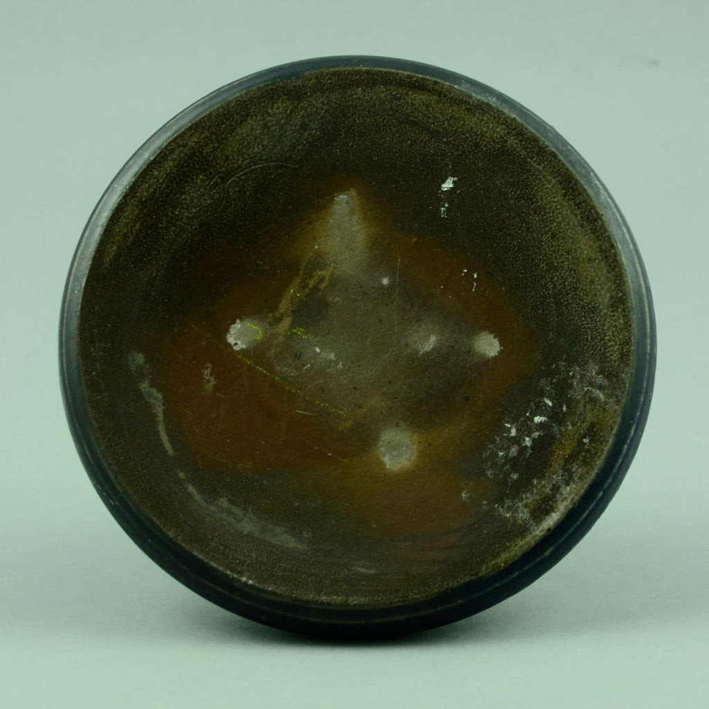 Jürgen Riecke, flask shaped vase with blue glaze C5135 - Freeforms