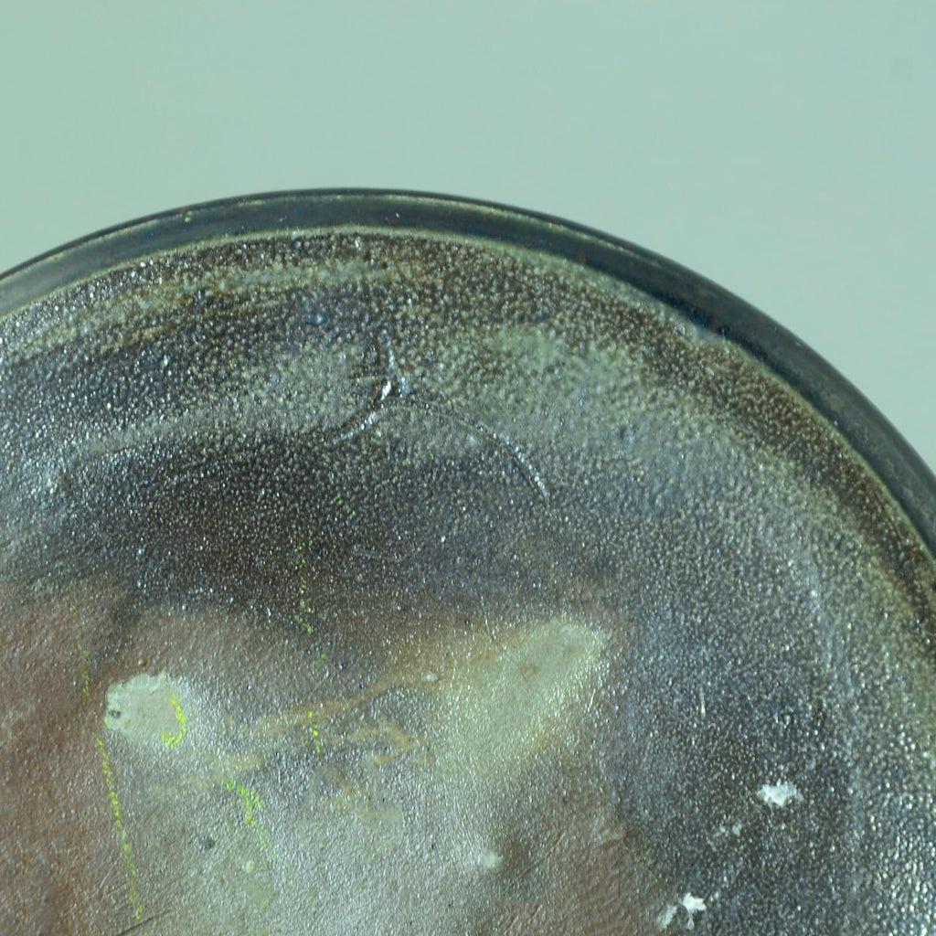 Jürgen Riecke, flask shaped vase with blue glaze C5135 - Freeforms