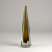 Kaj Franck for Nuutäjarvi-Nottsjö "Prisma" vase in clear and amber glass N2178 - Freeforms