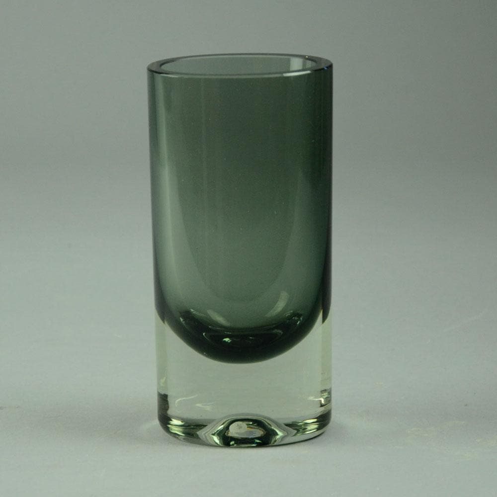 Kaj Franck for Nuutajarvi "Sommerso" vase in gray and clear glass N7503 - Freeforms