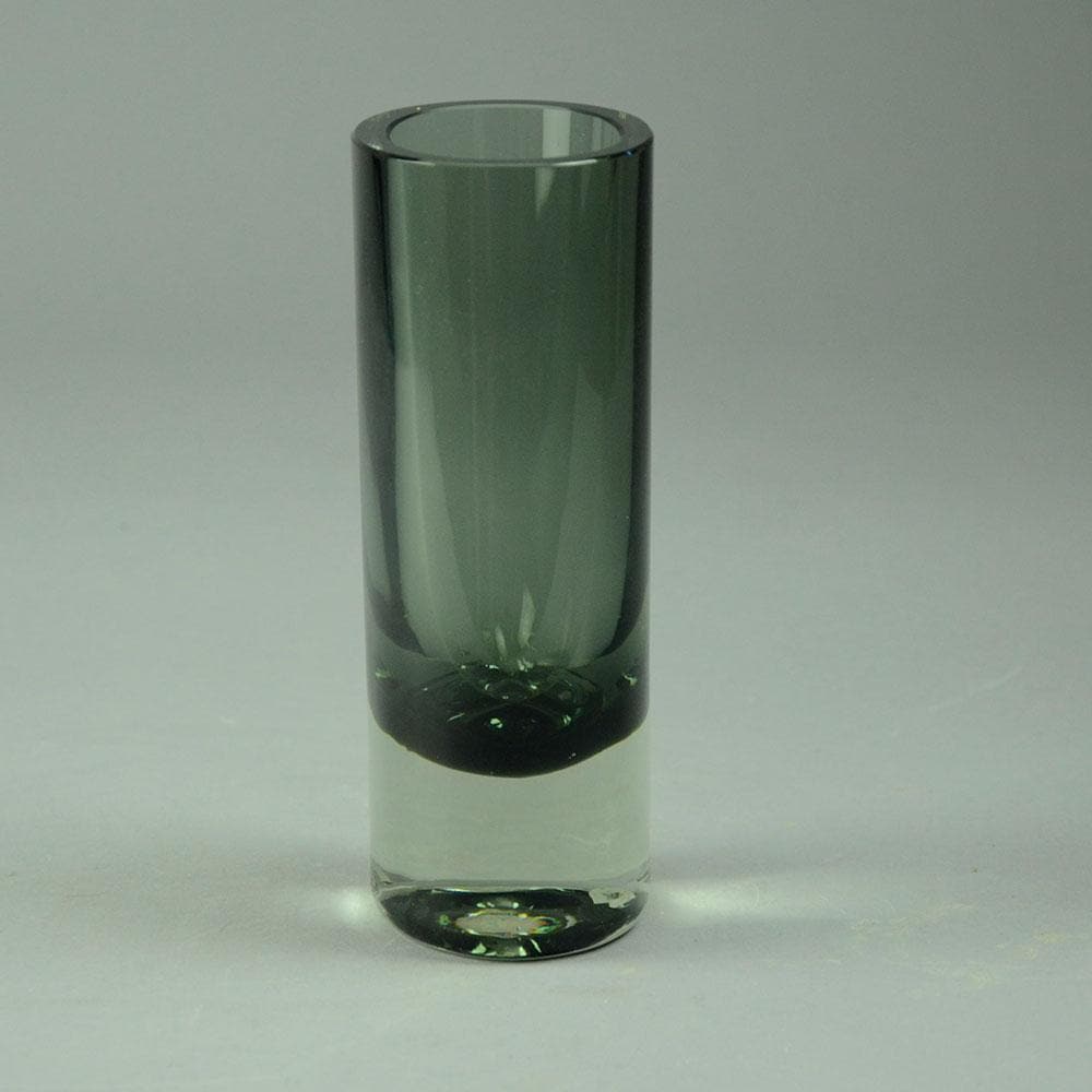 Kaj Franck for Nuutajarvi "Sommerso" vase in gray and clear glass N7503 - Freeforms