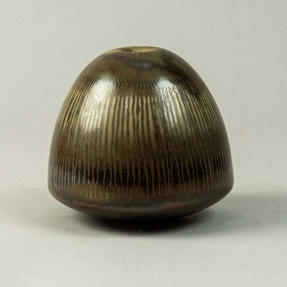 Karl Scheid, Germany, Unique stoneware sculptural vessel G9265 - Freeforms