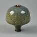 Karl Scheid, Germany, unique stoneware sculptural vessel with celadon glaze G9093 - Freeforms