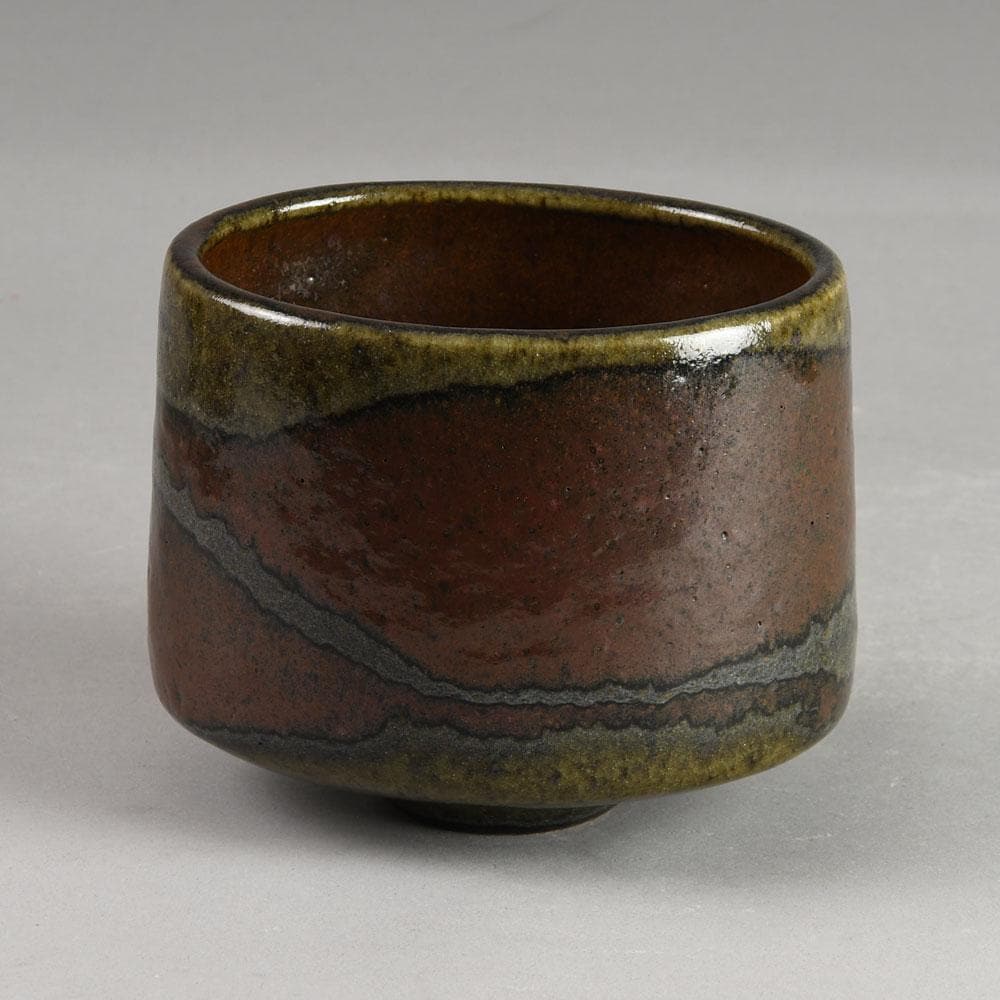 Karl Scheid, own studio, Germany, vase with glossy brown glaze E7267 - Freeforms