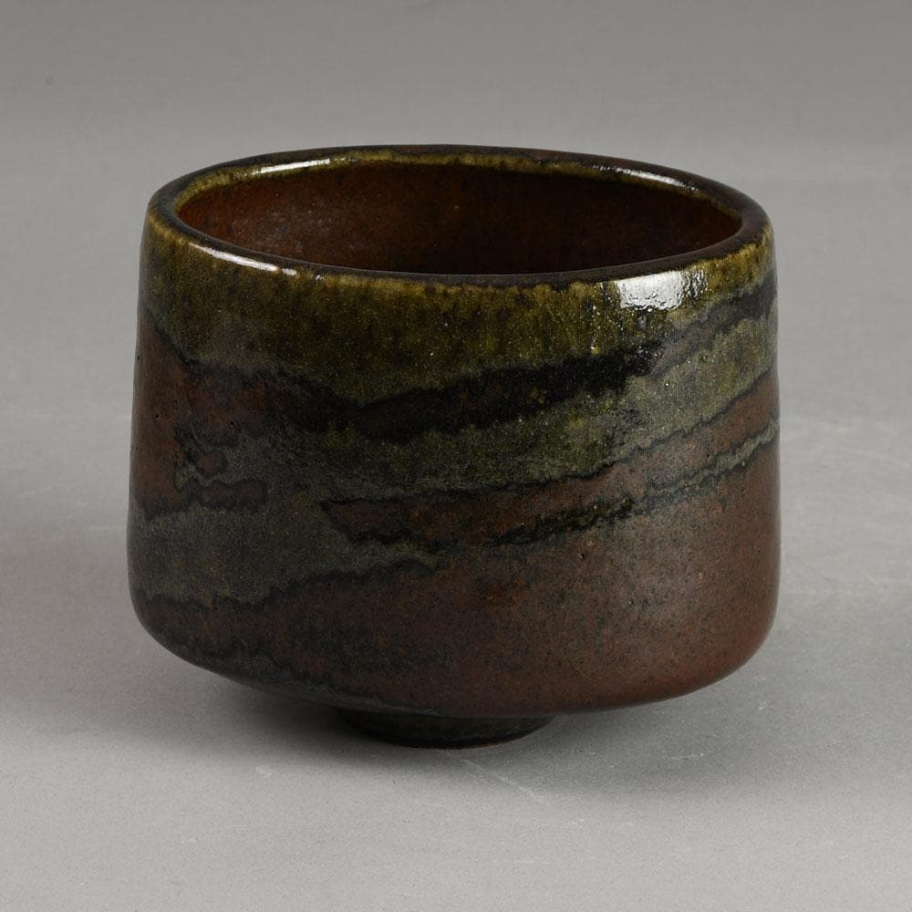 Karl Scheid, own studio, Germany, vase with glossy brown glaze E7267 - Freeforms