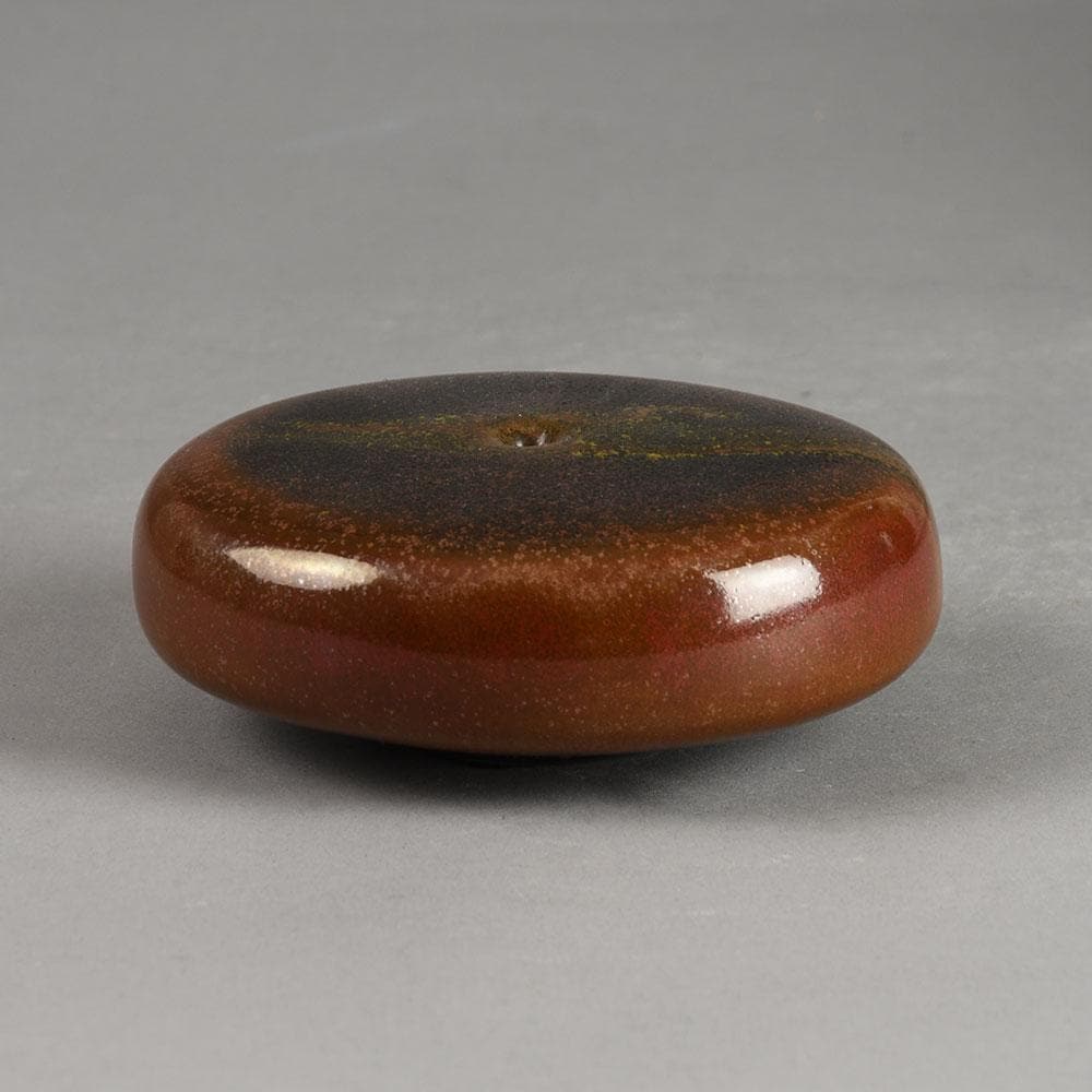 Karl Scheid, own studio, Germany, vase with glossy brown glaze E7268 - Freeforms