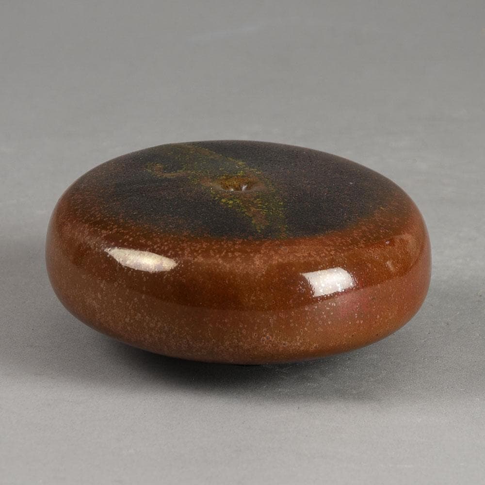 Karl Scheid, own studio, Germany, vase with glossy brown glaze E7268 - Freeforms