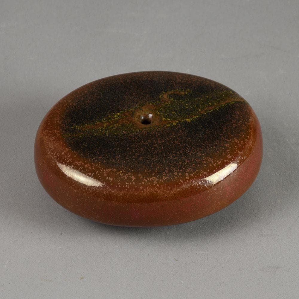 Karl Scheid, own studio, Germany, vase with glossy brown glaze E7268 - Freeforms