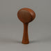 Karl Scheid, unique stoneware vase with matte burnt orange glaze G9408 - Freeforms