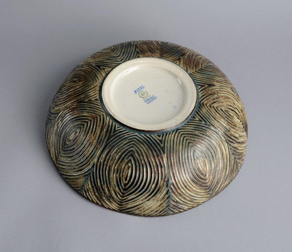 Large bowl by Axel Salto for Royal Copenhagen B3235 - Freeforms