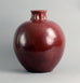 Large oxblood vase by Carl Halier for Royal Copenhagen B3883 - Freeforms