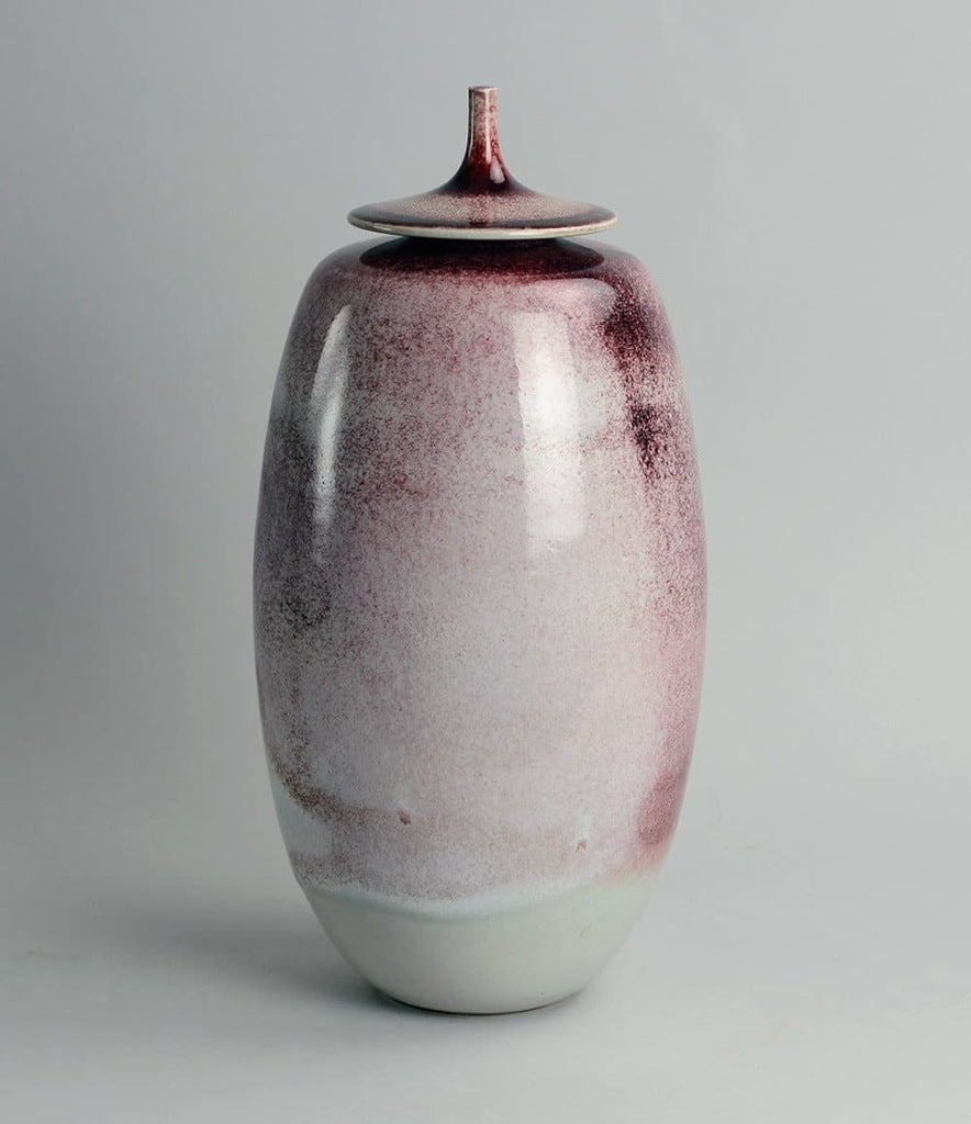 Large stoneware lidded jar by Johan Broekema A2158 - Freeforms