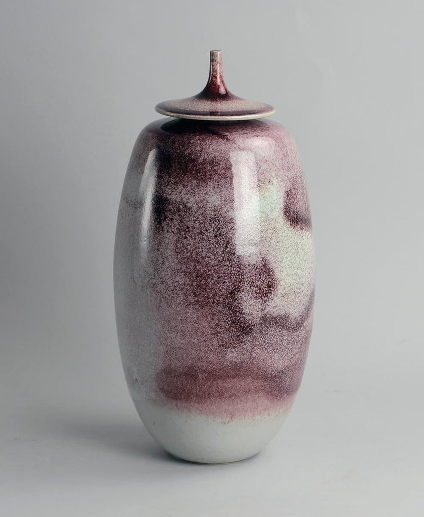 Large stoneware lidded jar by Johan Broekema A2158 - Freeforms