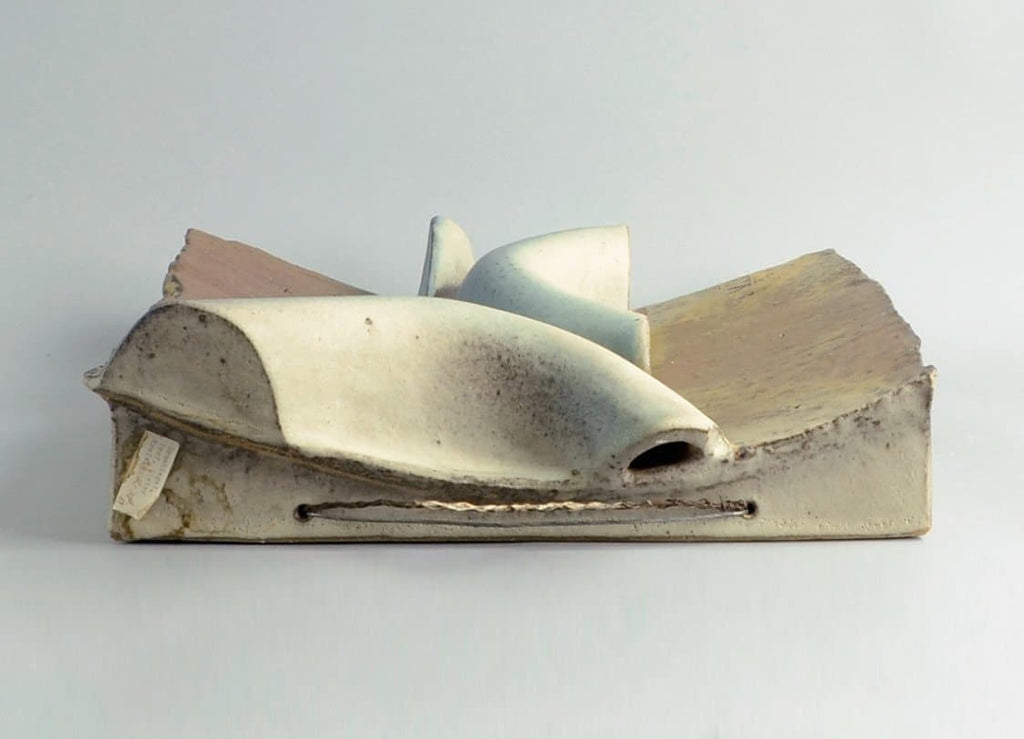 Large unique stoneware plaque by Dieter Crumbiegel B3444 - Freeforms