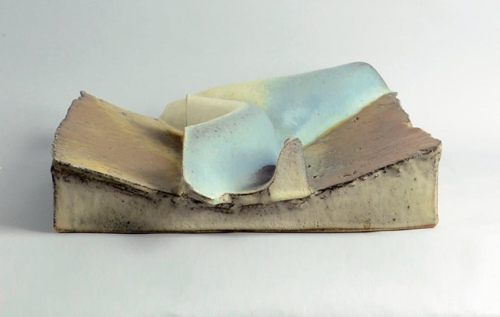 Large unique stoneware plaque by Dieter Crumbiegel B3444 - Freeforms