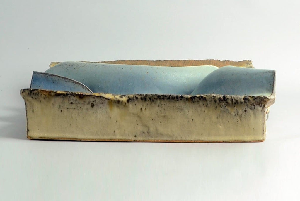 Large unique stoneware plaque by Dieter Crumbiegel B3444 - Freeforms