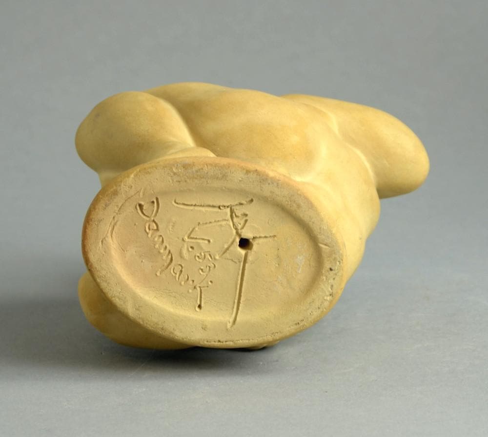 "Leda and the Swan" figure by Kahler Keramik marks