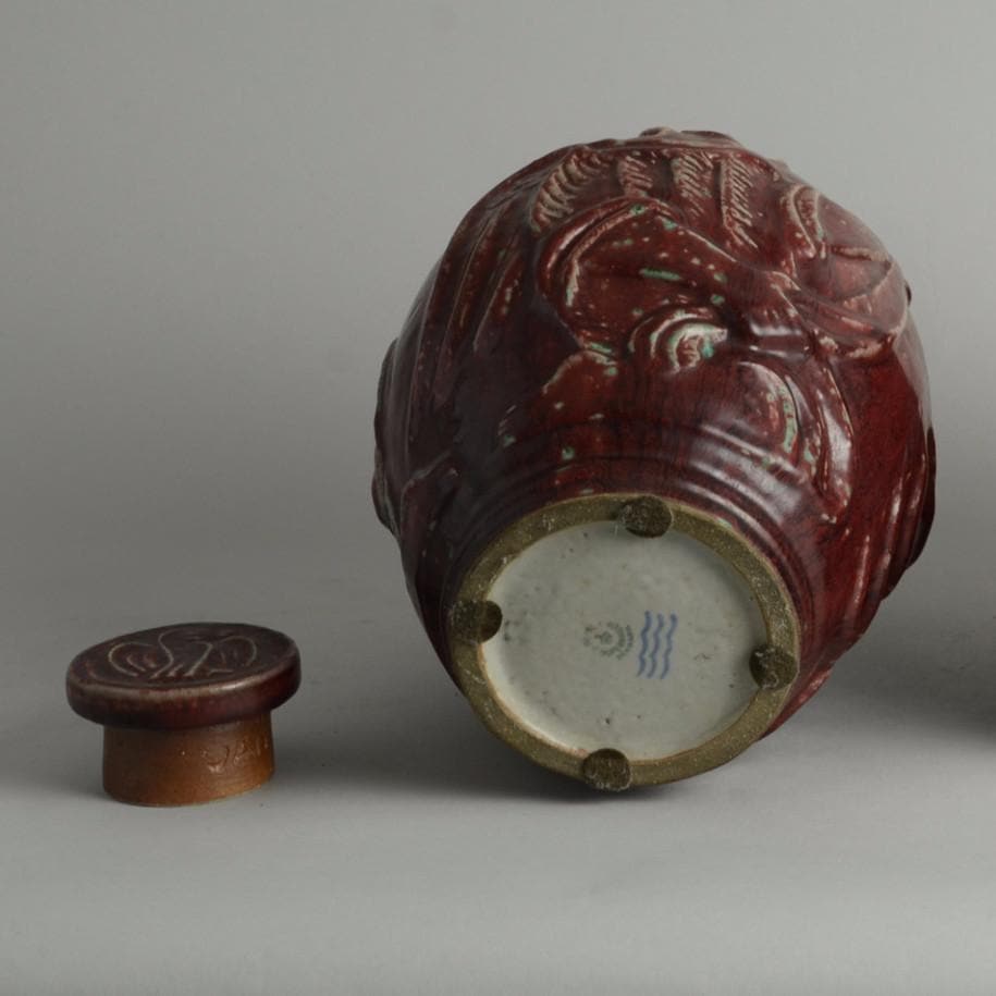 Lidded jar by Jais Nielsen for Royal Copenhagen N1095 - Freeforms