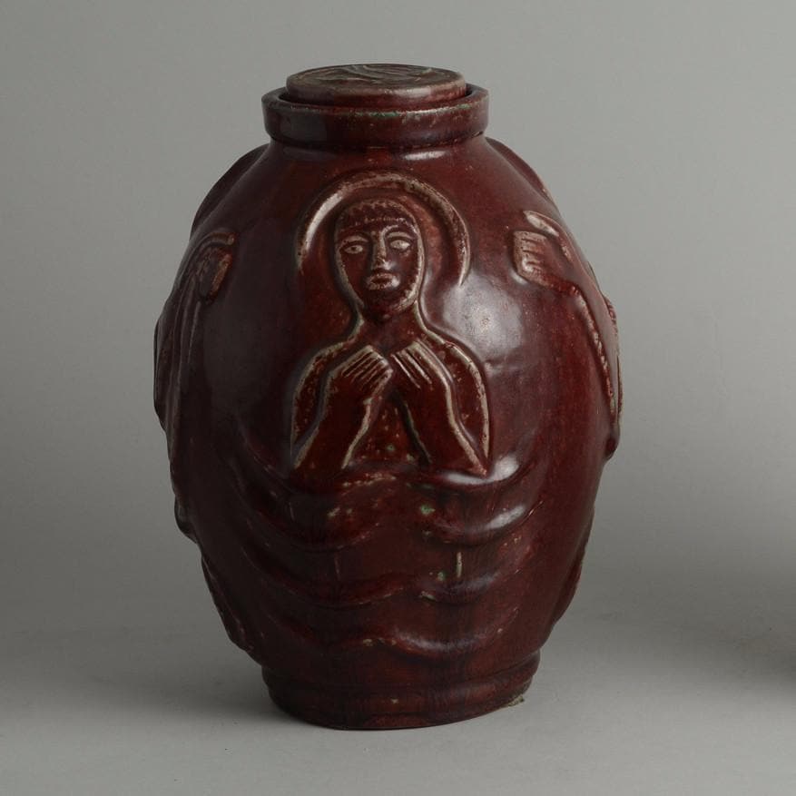 Lidded jar by Jais Nielsen for Royal Copenhagen N1095 - Freeforms