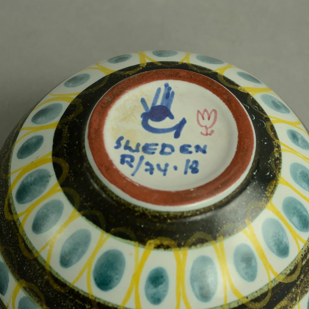 Lidded jar by Stig Lindberg for Gustavsberg C5033 - Freeforms