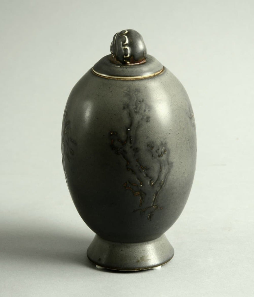 Lidded vase by Cathinka Olsen for Bing & Grondahl N5031 - Freeforms