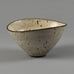 Lucie Rie, UK, unique stoneware bowl with glossy oatmeal glaze F8300 - Freeforms