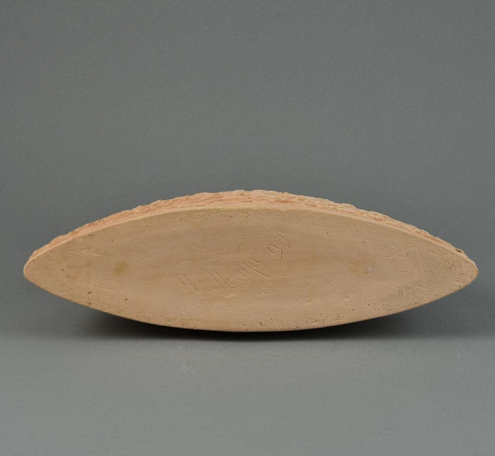 Marija Miletic, own studio, the Netherlands, unique stoneware vessel with carved surface G9317 - Freeforms