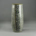 Martin Möhwald, own studio, Germany, stoneware vase with black, white and olive pattery E7518 - Freeforms