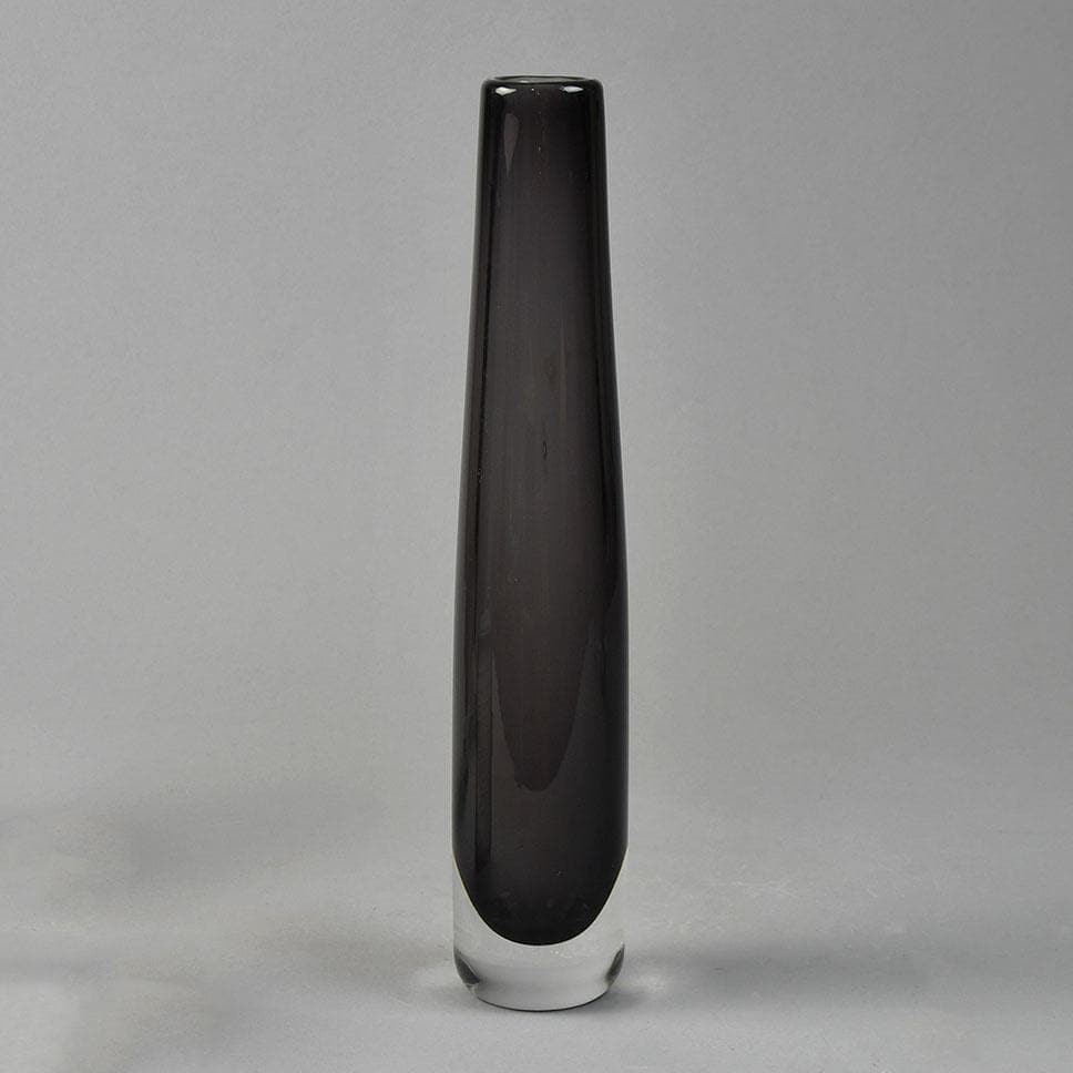 Nils Landberg for Orrefors, Sweden, cylindrical purple sommerso vase G9147 - Freeforms
