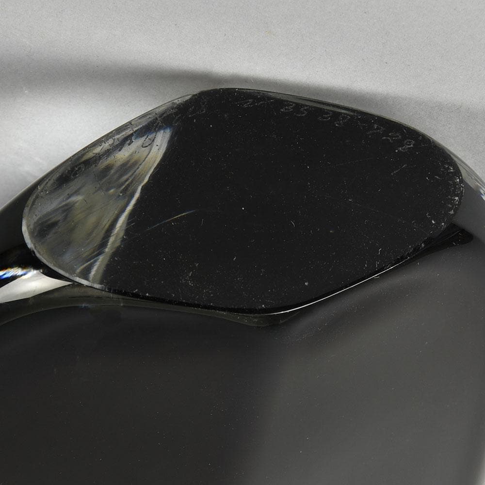 Nils Landberg for Orrefors, Sweden, Sommerso vase in black and clear glaze F8222 - Freeforms